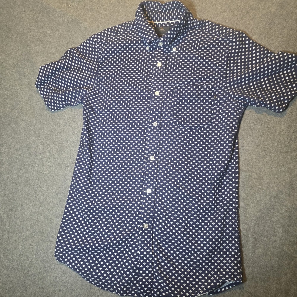Obey Worldwide Mens Navy Blue Geometric Pattern Small 235